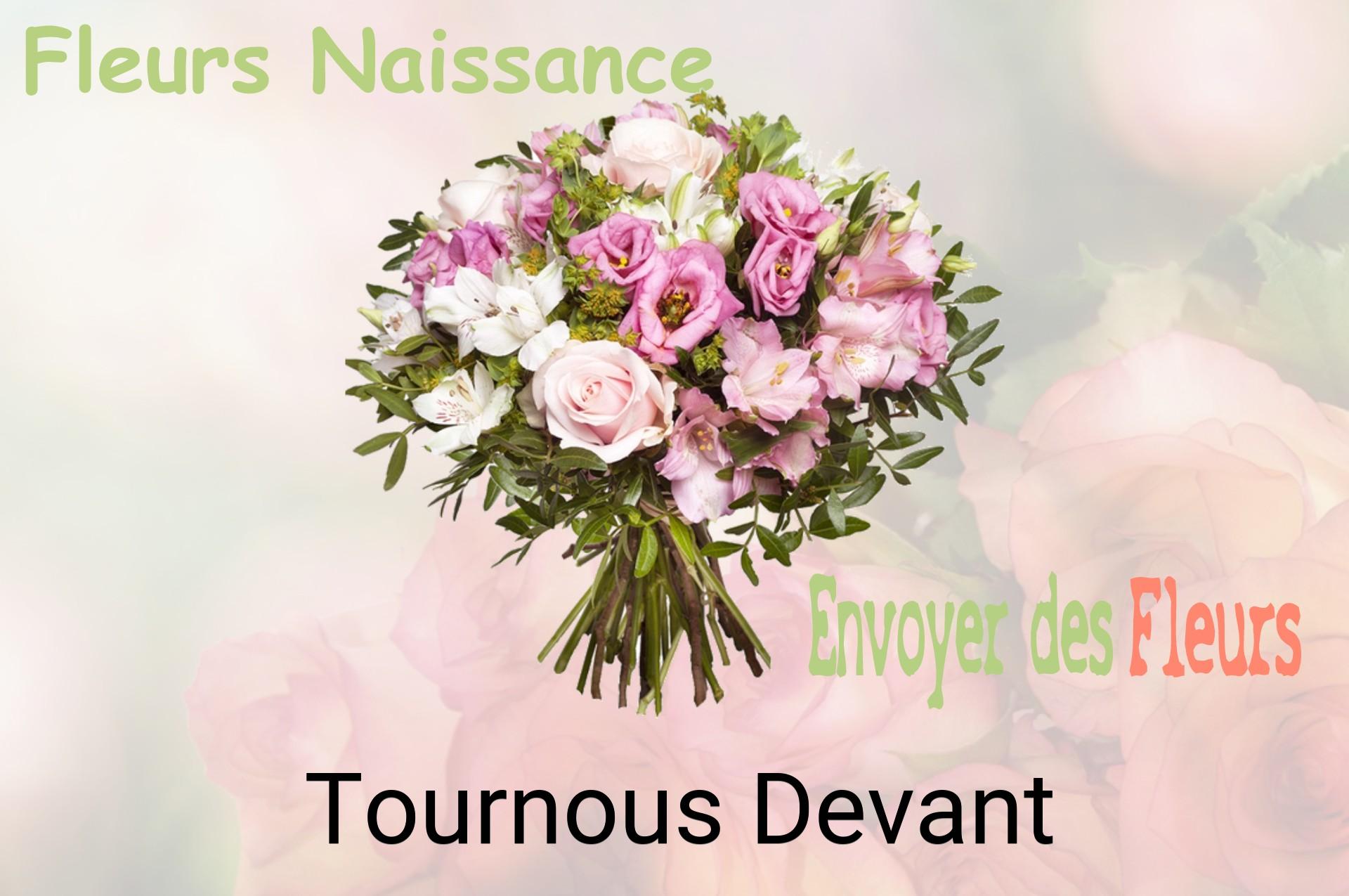 Bouquet de fleurs de naissance livré à Tournous-Devant